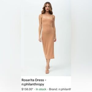 n:PHILANTHROPY Tan Midi Dress XS